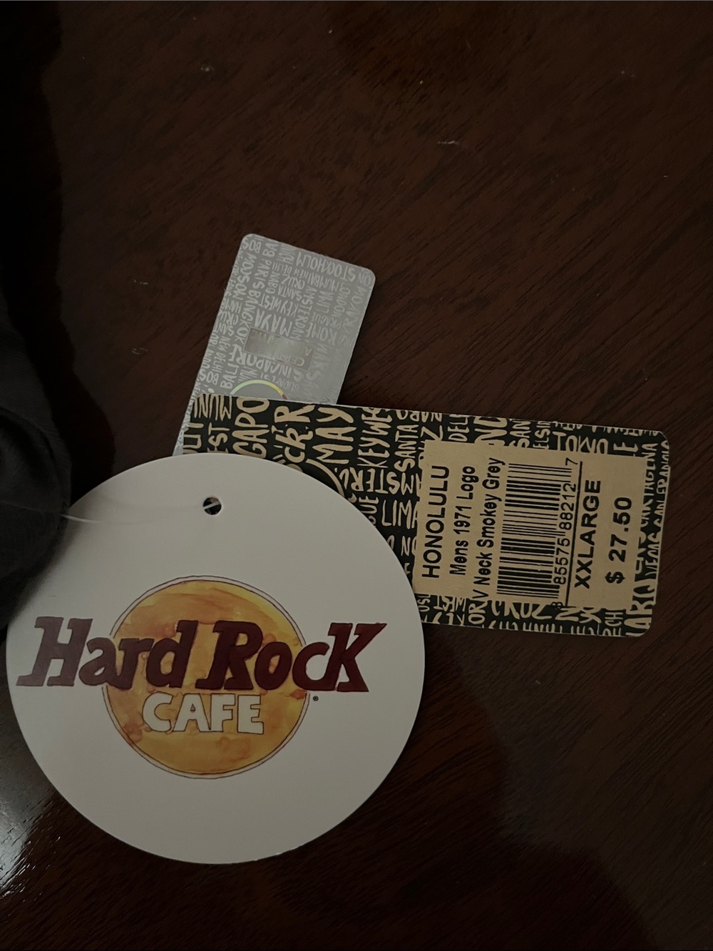 Hard Rock Cafe Retro 1971 Heritage Honolulu V-Neck Tee Smokey Grey XXL NWT - Picture 7 of 8